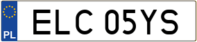 Trailer License Plate